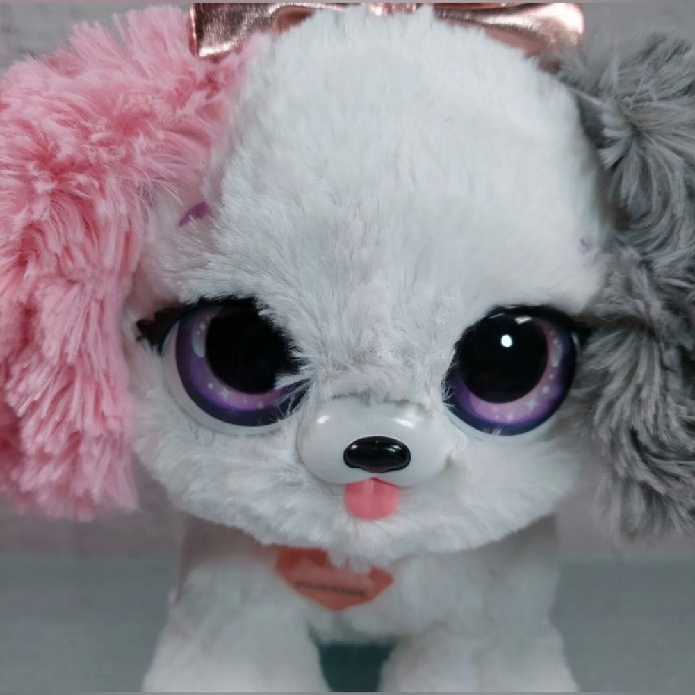 Present Pets Fancy Puppy Interactive Plush Pet Toy 100 Sounds Actions Kweenie.